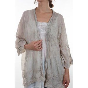 Magnolia Pearl Cleo Short Kimono Sz OS Harley Silk Cotton